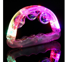 Led Işıklı Pilli Rengarenk Yanıp Sönen Lüks Eğlence Tefi Pembe Renk