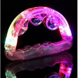 Led Işıklı Pilli Rengarenk Yanıp Sönen Lüks Eğlence Tefi Pembe Renk