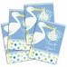 toptan-xml-dropshipping-Mavi Renk Baby Stork Baby Shower Teşekkür Zarfı ve Not Seti 8 Adet