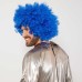 toptan-xml-dropshipping-Mavi Renk Kıvırcık Afro Bonus Peruk