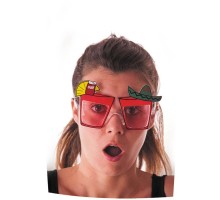 Meksika Şapkalı Tekila Parti Gözlüğü Gold Renk