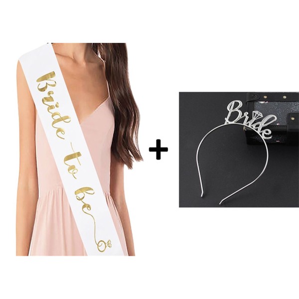 toptan-xml-dropshipping-Metal Bride Taç Kuşak Seti 2 Parça