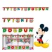 toptan-xml-dropshipping-Mickey Mouse Temalı Rengarenk İyiki Doğdun Yazılı Flama Bayrak Süsleme 2 Metre