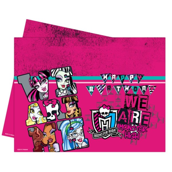 toptan-xml-dropshipping-Monster High Temalı Plastik Masa Örtüsü 120x180 cm
