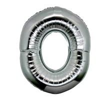 O Harf Folyo Balon Gümüş Renk  40 inç