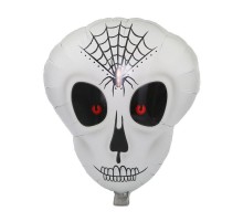 Örümcek Ağ Desenli İskelet Folyo Balon
