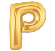 P Harf Folyo Balon Altın Renk  40 inç