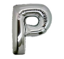 P Harf Folyo Balon Gümüş Renk  40 inç