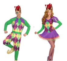 Palyaço Şapkası Soytarı Şapkası Ponponlu Çocuk Boy