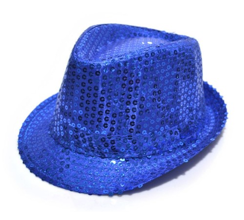 toptan-xml-dropshipping-Payetli Çocuk Şapkası Mavi Renk