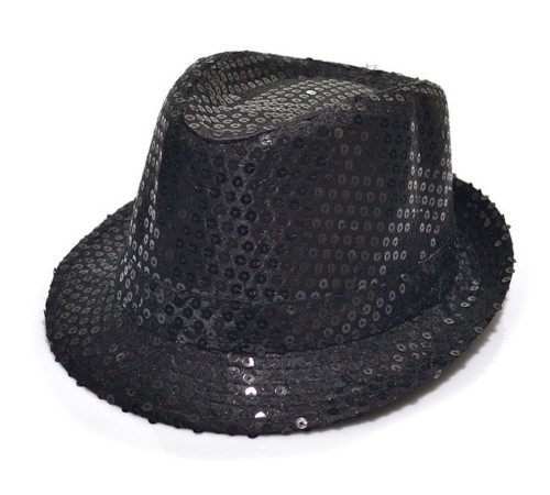 toptan-xml-dropshipping-Payetli Çocuk Şapkası Siyah Renk