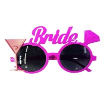 Pembe Renk Bride Bekarlığa Veda Partisi Gözlüğü 8x16 cm