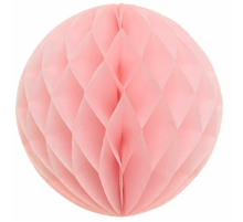 Pembe Renk Petek Kağıt Süs Dekor Asma Süsleme 20 cm 1 Adet