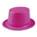 toptan-xml-dropshipping-Pembe Renk Uzun Plastik Simli Parti Şapkası
