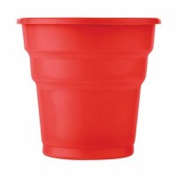Plastik Meşrubat Bardağı Kırmızı 180cc-7oz 25li