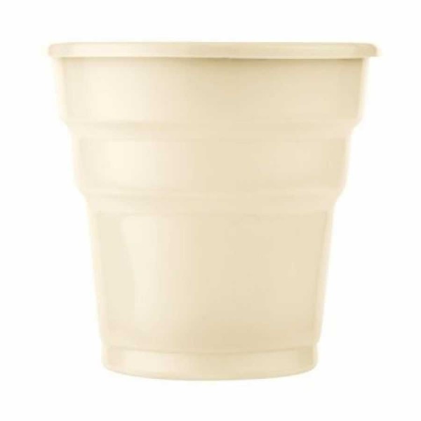 toptan-xml-dropshipping-Plastik Meşrubat Bardağı Krem 180cc-7oz 25li