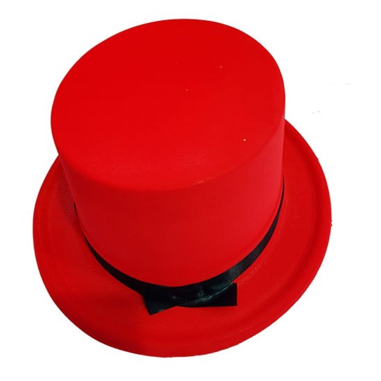toptan-xml-dropshipping-Plastik Üzeri Nubuk Kaplama Kırmızı Sihirbaz Şapkası