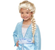 Platin Altın Dore Renk Karlar Ülkesi Elsa Frozen Peruğu Çocuk Boy