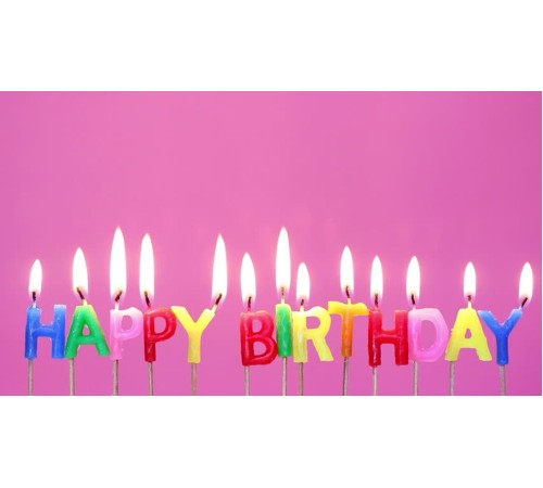 toptan-xml-dropshipping-Rengarenk Happy Birthday Yazılabilen Doğum Günü Mumu