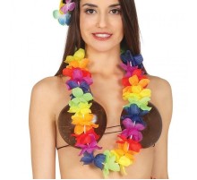 Rengarenk Hawaii Boyun Çelengi Partisi Kolyesi 1 Adet