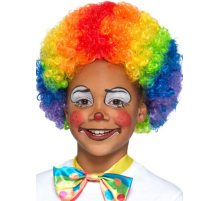 Rengarenk Kıvırcık Afro Peruk Bonus Saç 120 Gr