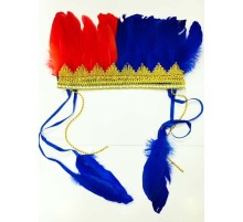 Bordo Mavi Renk Tüylü Kızılderili Başlığı | Trabzonspor Taraftar Başlığı