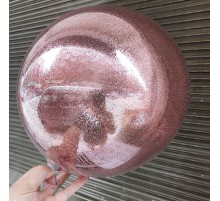 Rose Gold Renk Simli Yuvarlak Şeffaf Balon 24 İnç
