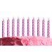 toptan-xml-dropshipping-Rose Pembe Renk Doğum Günü Evlilik Yıldönümü Pasta Mumları 10 Adet