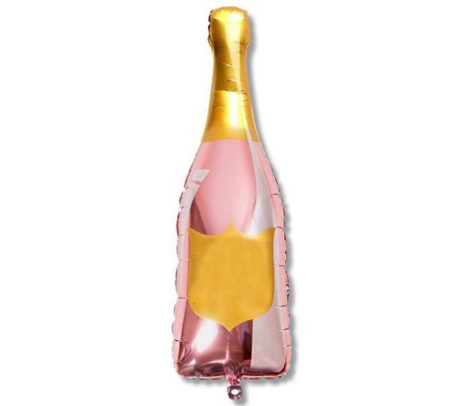 toptan-xml-dropshipping-Şampanya Şişesi Kokteyl Şişesi Yazılabilir Şekilli Folyo Balon Kalemli 107x40 cm