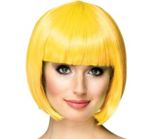 Sarı Renk Parti Peruğu Kısa Küt Saç