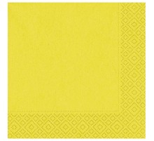 Sarı Renk Çift Katlı Kağıt Peçete 20 Adet