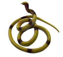 Sarı Renk Gerçekçi Mega Boy Kobra Model Silikon Yumuşak Yılan 135 cm