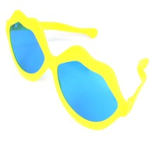 Sarı Renk Mega Boy Jumbo Dudak Şekilli Parti Gözlüğü