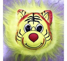 Sarı Renk Peluş Saçlı Sevimli Köpek Maskesi Hayvan Maskesi