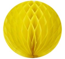 Sarı Renk Petek Kağıt Süs Dekor Asma Süsleme 20 cm 1 Adet