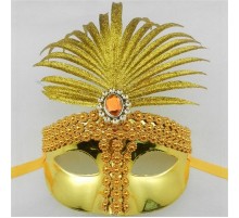 Sarı Simli Yılbaşı Parti Maskesi