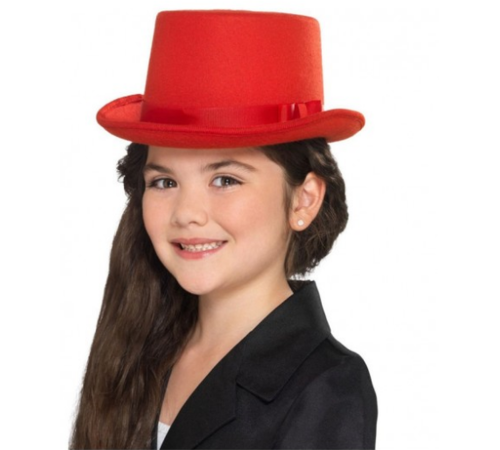 toptan-xml-dropshipping-Sihirbaz Şapkası Çocuk Boy Kırmızı Renk