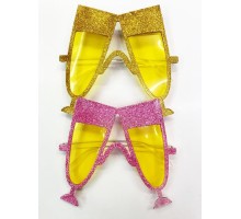 Simli Kadeh Parti Gözlüğü 2 Renk 2 Adet