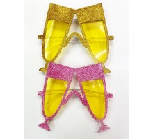 Simli Kadeh Parti Gözlüğü 2 Renk 2 Adet