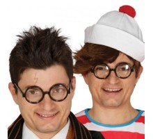 Siyah Çerçeveli Numarasız Camlı Öğrenci Şaka Gözlüğü 1 Adet