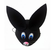 Siyah Kulaklı Çocuk Tavşan Şapkası