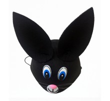 Siyah Kulaklı Çocuk Tavşan Şapkası