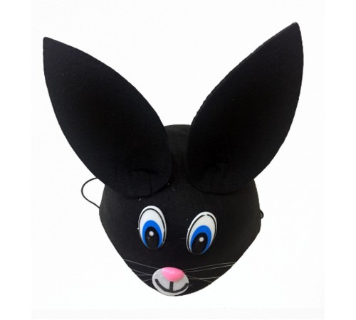 toptan-xml-dropshipping-Siyah Kulaklı Çocuk Tavşan Şapkası