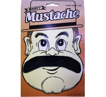 Siyah Renk 70 li Yıllar Yeşilçam Jönleri Takma Bıyık Parti Bıyığı