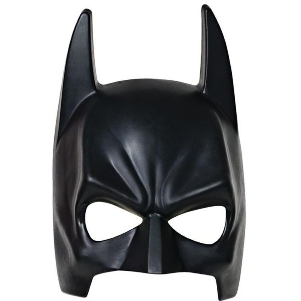 toptan-xml-dropshipping-Siyah Renk Çocuk Boy Arkadan Lastikli Batman Maskesi Yarasa Adam