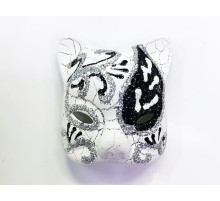 Siyah Renk İşlemeli Seramik Malzemeden İmal Venedik Kedi Model Magnet