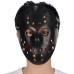 toptan-xml-dropshipping-Siyah Renk Kırmızı Çizgili Tam Yüz Hokey Jason Maskesi Hannibal Maskesi