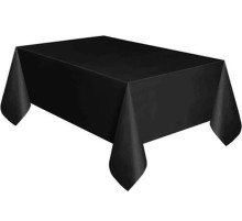 Siyah Renk Plastik Masa Örtüsü 120x180 cm