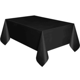 Siyah Renk Plastik Masa Örtüsü 120x180 cm