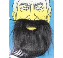 Siyah Renk Takma Sakal Bıyık Takımı